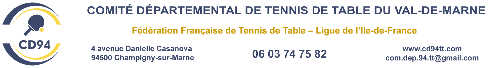 Comité Départemental de Tennis de Table du Val de Marne